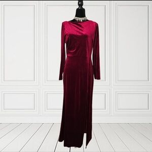 Rebecca B. Elegant Drapped Back Dress